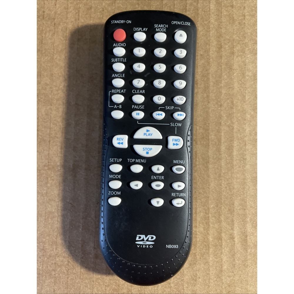Magnavox Philips DVD Remote‎ Control Symphonic NB093 Black